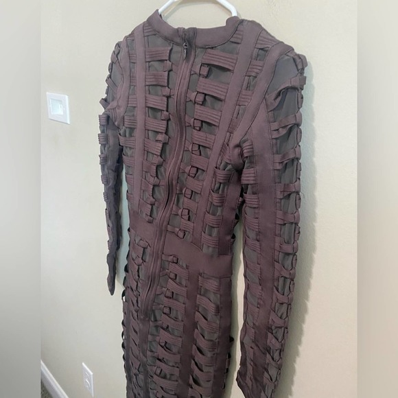 House of CB Lola Cage Dress in Charcoal Size Small - Picture 8 of 8